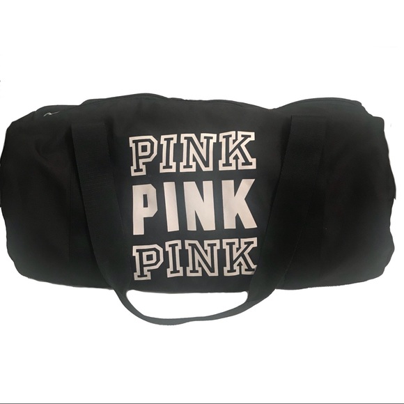 PINK Victoria's Secret Handbags - Victoria’s Secret PINK Black and White Duffle Bag